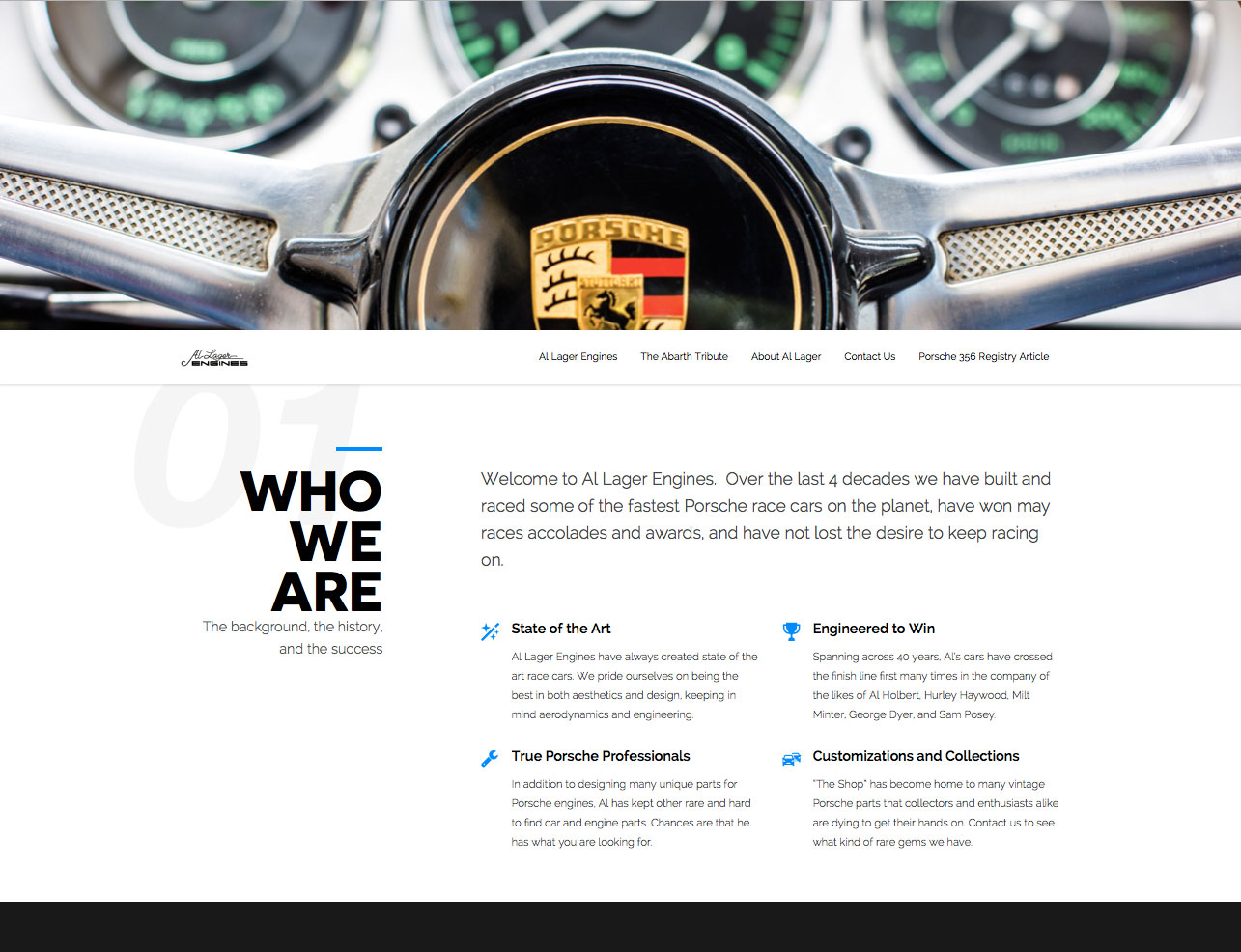 Website for Al Lager Engines