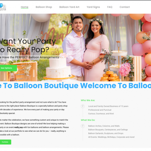 Balloon Boutique Online